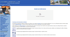 Desktop Screenshot of cleaninginstitute.com