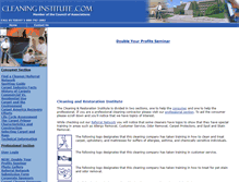 Tablet Screenshot of cleaninginstitute.com